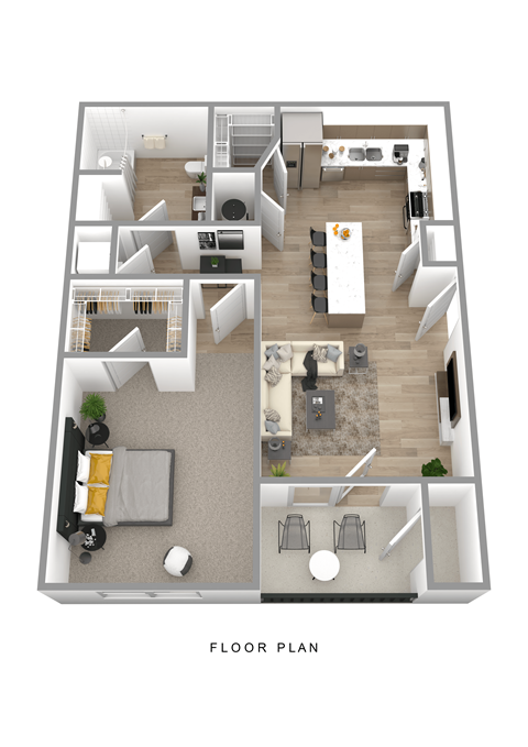 1 BR Floor Plan at Sage Springs, Kentucky